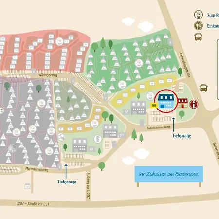 Ferienwohnpark Zwei-zimmer-apartment 55 04 * 博登斯边的伊门施塔特